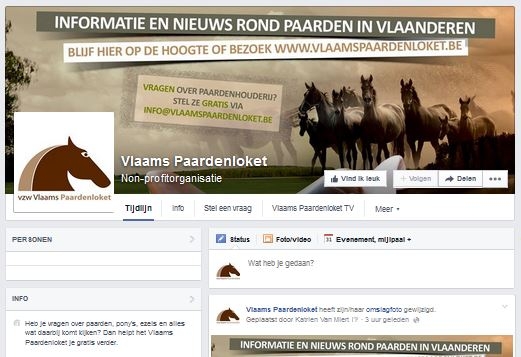 NIEUW: Word fan van het Vlaams Paardenloket op Facebook