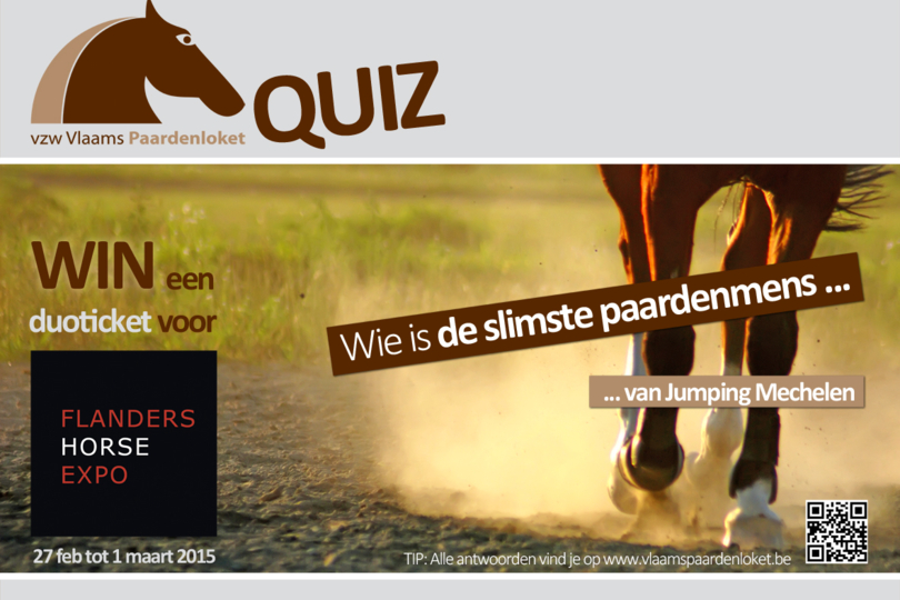 Bezoek onze stand op Jumping Mechelen en win een duoticket voor Flanders Horse Expo!