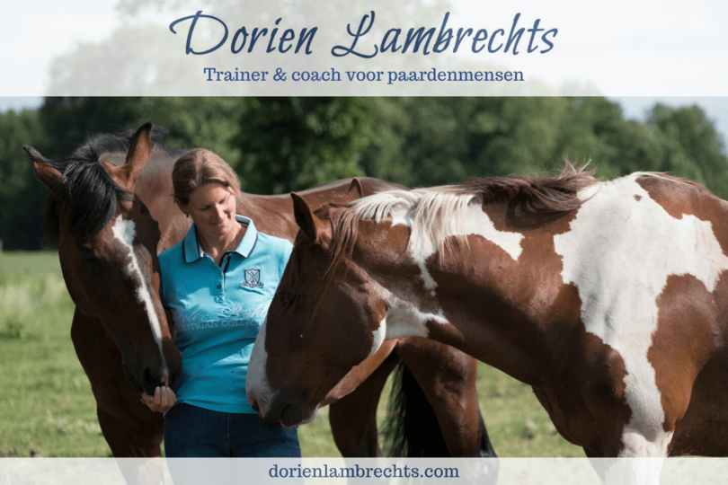 Dorien Lambrechts - Coach en trainer - steunt de Stichting voor Paarden in Nood!